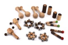 Holz-Percussion-Set für die Krabbelgruppe - Made in Germany - für 10 Kinder ab 18 Monate