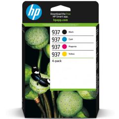 HP 937 Original Tinte schwarz Standardkapazität 4-farbig