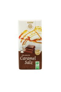 Gepa Bio Schokolade Vollmilch Caramel Salz 40g