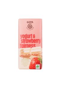 Gepa Bio weiße Erdbeer Schokolade 40g