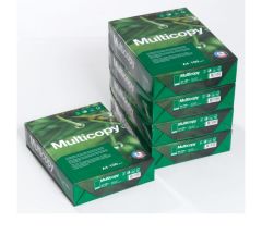 Kopierpapier Multicopy, DIN A4, 100 g/m², hochweiß, 1 Karton = 5 x 500 Blatt