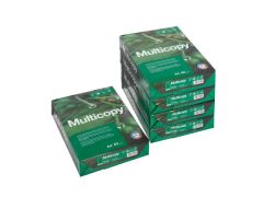 Kopierpapier Multicopy, DIN A4, 80 g/m², hochweiß, 1 Karton = 5 x 500 Blatt